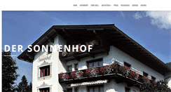 Desktop Screenshot of dersonnenhof.at